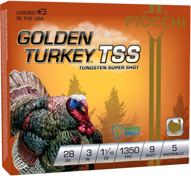 Picture of Fiocchi Golden Turkey Tss 28Ga 3" 1-1/16Oz #9 5Rd 10Bx/Cs 283tss9 762344865836