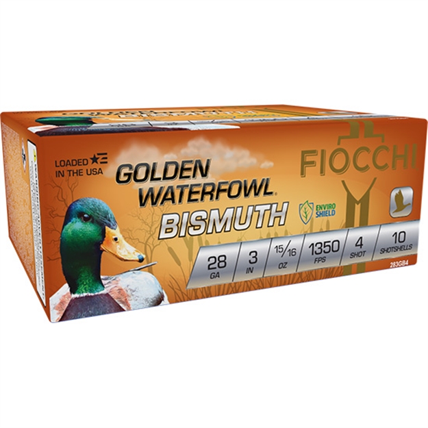 Picture of Fiocchi Golden Bismuth 28Ga 3" 15/16Oz #4 10Rd 10Bx/Cs 283GB4 762344865638