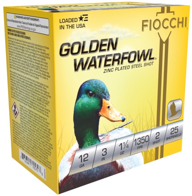 Picture of Fiocchi Golden Wtfwl 12Ga 3" 1 1/4Oz 1350Fps #2 123SGW2
