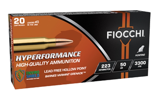 Picture of  Fiocchi 223Vg20 Hyperformance  223Rem 50Gr 20 Per Box/10 Case