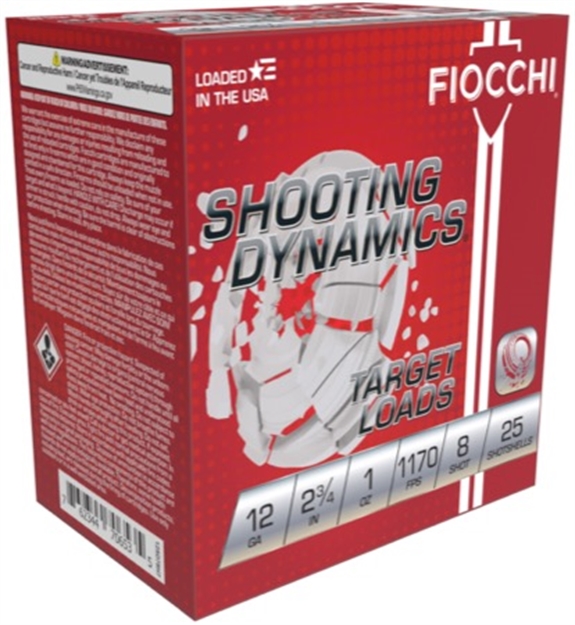 Picture of Fiocchi Shooting Dynamics 12Ga 2 3/4" 1Oz #8 12SD1L8 762344852751