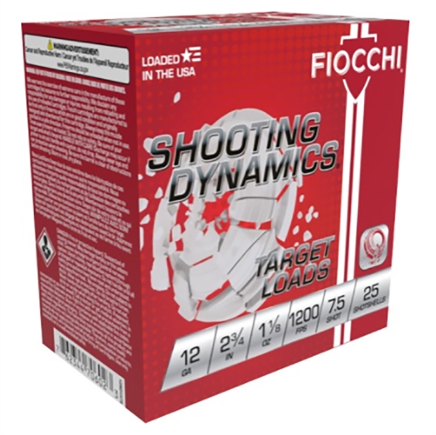 Picture of Fiocchi Shooting Dynamics 12Ga 2 3/4 1 1/8Oz 7.5 12SD18H7 762344852829