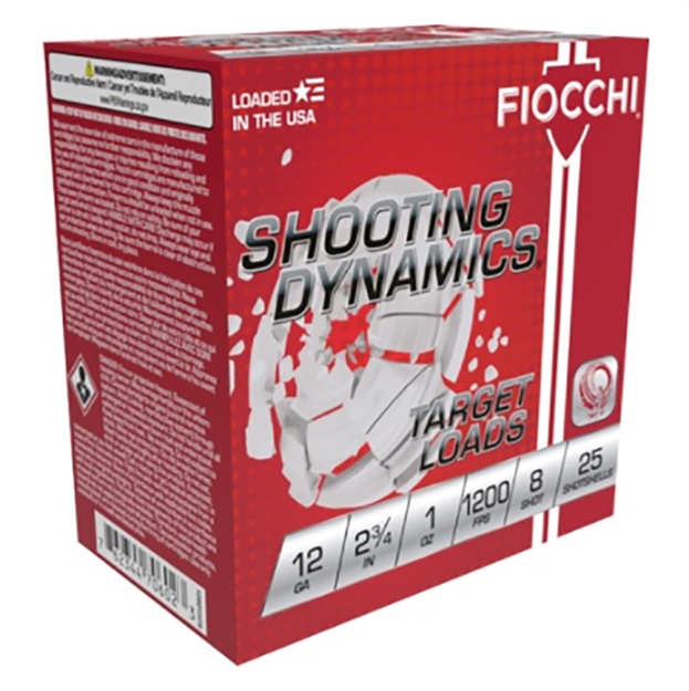 Picture of Fiocchi Shooting Dynamics 12Ga 2 3/4" 1Oz #8 12SD1H8