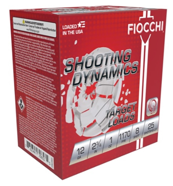 Picture of Fiocchi Shooting Dynamics 12Ga 2 3/4" 1Oz #8 12SD1L8