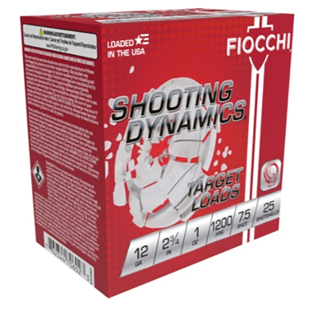 Picture of Fiocchi Shooting Dynamics 12Ga 2 3/4" 1Oz #7.5 12SD1H75