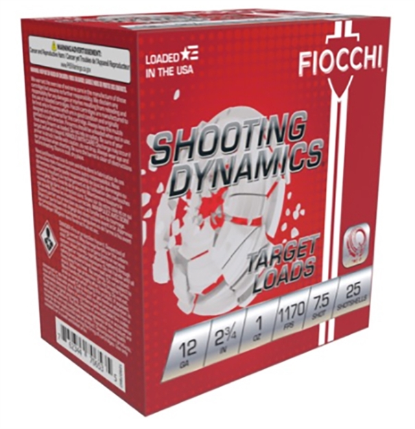 Picture of Fiocchi Shooting Dynamics 12Ga 2 3/4" 1Oz #7.5 12SD1L75