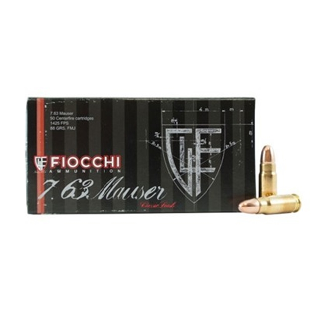 Picture of Fiocchi Specialty 7.63 Mauser 88Gr Fmj 50/Bx