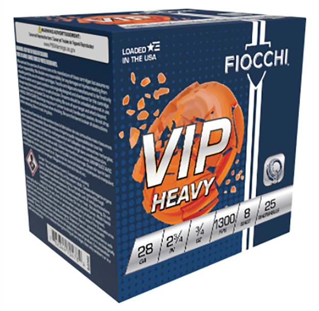 Picture of Fiocchi Vip Heavy 28Ga, 2 3/4" 3/4Oz 1300Fps #8 28VIPH8
