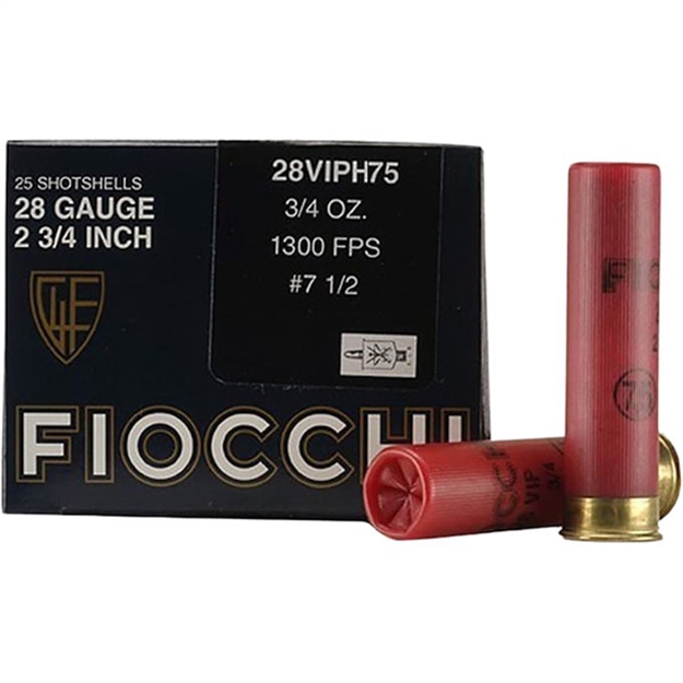 Picture of Fiocchi Vip Heavy 28Ga 2 3/4" 3/4Oz 1300Fps #7.5 28VIPH75