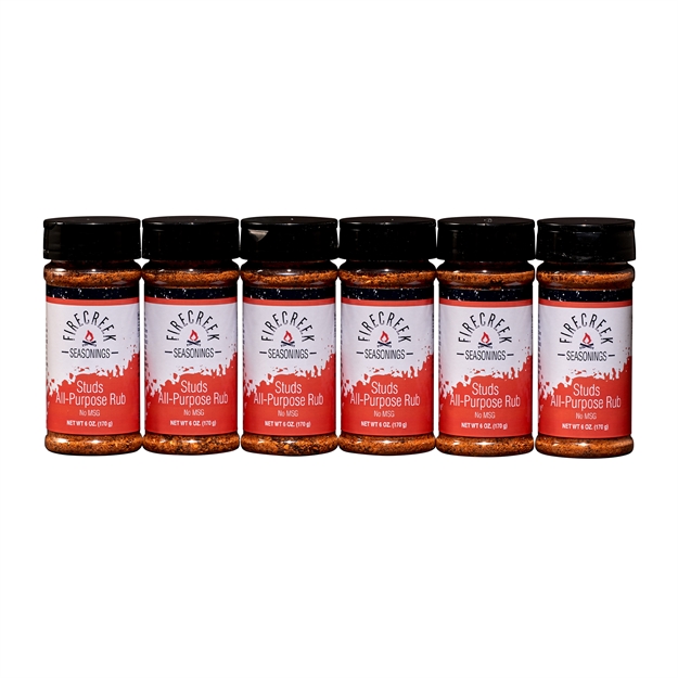 Picture of Firecreek Snacks - Studs All Purpose Rub 6Oz - 6-Pack