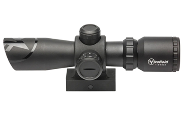Picture of  Firefield Ff13061 Barrage  Matte Black 1.5-5X32mm Illuminated Red/Green Mil-Dot Reticle