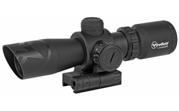 Picture of Firefield Ff13062 Barrage With Picatinny Mount/Red Laser 1.5-5X 32Mm Obj 42-14.7 FT @ 100 Yds Fov  Tube Black Matte Illuminated Mil-Dot Red/Green