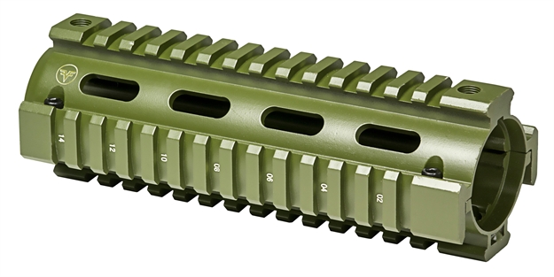 Picture of Firefield Ff34001o Quad Rail M4 6" Aluminum OD Green