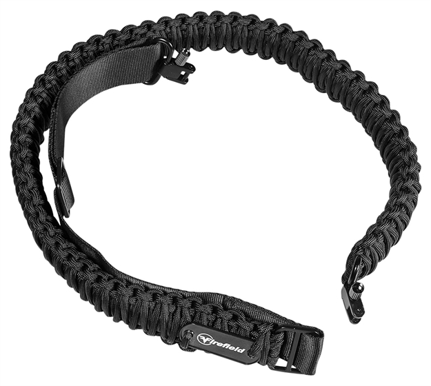Picture of  Firefield Ff46001 Two Point Tactical Sling Made OF Black Nylon Paracord With 37.50"-45" Oal, 1.50" W & Adjustable Design For Rifles