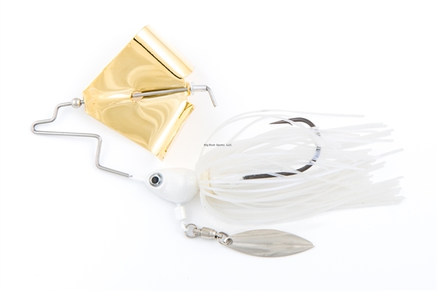 Picture of Fish Head Primal Buzz Bait, With Under Spin, 1/4 Oz. Pearl White