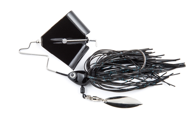 Picture of Fish Head Primal Buzz Bait, With Under Spin, 3/8 Oz. Black