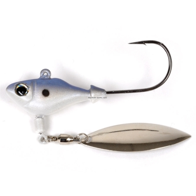 Picture of Fish Head Spin Jighead, 1/2 Oz, 5/0 Hook, Albino