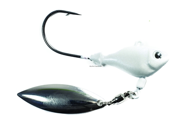 Picture of Fish Head Spin Jighead, 1Oz, 6/0 Hook, Pearl White