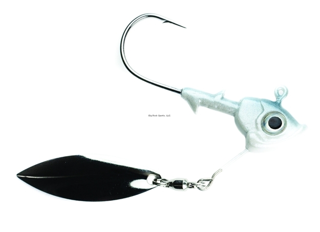 Picture of Fish Head Stand-Up  Spin Jighead, 3/8 Oz, Albino