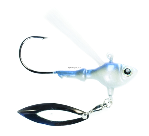 Picture of Fish Head Weedless Spin Jighead, 1/2 Oz, 5/0 Hook, Albino