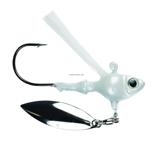 Picture of Fish Head Weedless Spin Jighead, 1/2 Oz, 5/0 Hook, Pearl White