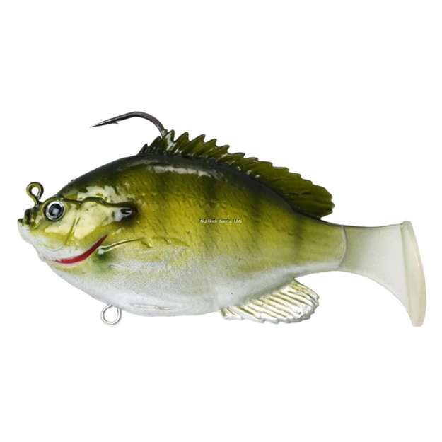 Picture of Fish Lab Bio-Gill Soft Swimbait, Light Bluegill, 4", 1-5/8Oz, Sinking Action,T-Tail