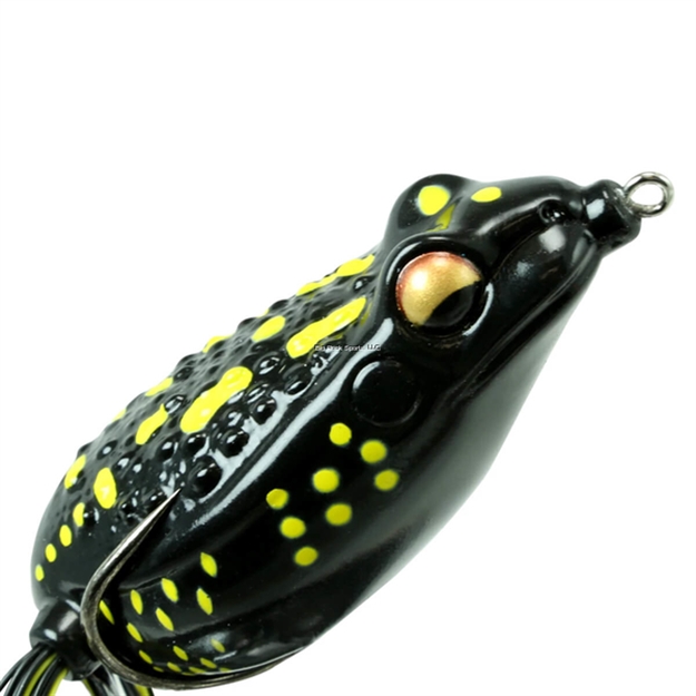 Picture of Fish Lab Rattle Toad Hightly Detailed Back Oversize Rattle Chamber Easy Walk Action Floating L 3 1/2 W 1 1/8 Black