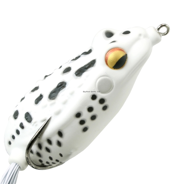 Picture of Fish Lab Rattle Toad Hightly Detailed Back Oversize Rattle Chamber Easy Walk Action White Frog L 2 1/4 X  W 1/2 OZ