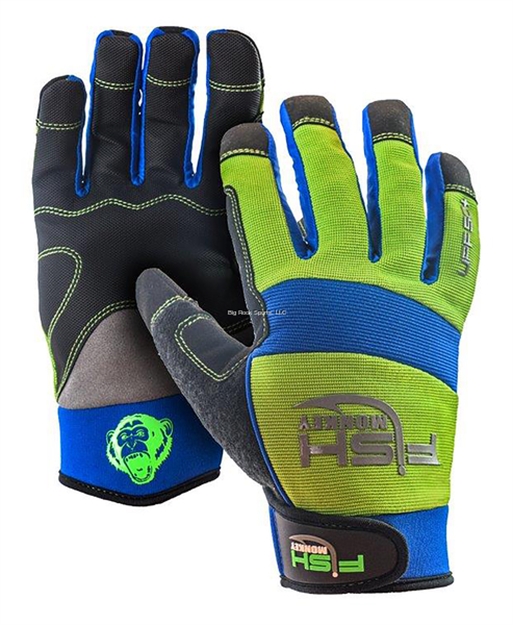 Picture of Fish Monkey Easy Work Waterman Glove, Non Slip Pvc Grip, Synthetic Leather Palm, Upf 50 Material, Velcro Wrist Closure M