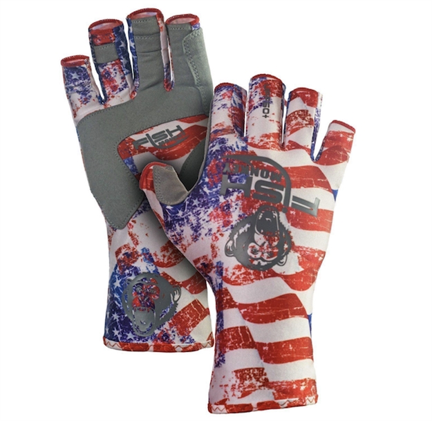 Picture of Fish Monkey, Llc Monkey Half Finger Guide Glove Fm11-Amer-L