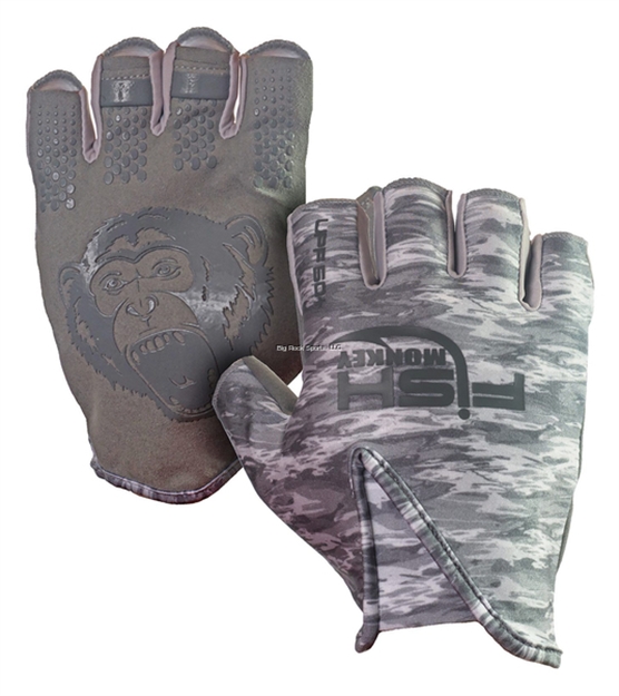 Picture of Fish Monkey, Llc Monkey Stubby Guide Glove Fm18-Greywtrcam-Xl
