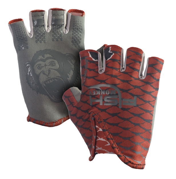 Picture of Fish Monkey, Llc Monkey Stubby Guide Glove Fm18-Redfish-L
