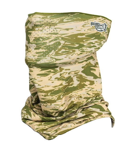 Picture of Fish Monkey Performance Face Guard Green Water Camo FM40-GRWTRCAM