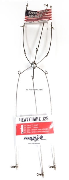 Picture of Fish Razr 42" Elite 6Arm Dredge Bar (.125)- Tension Loops With Swivel Sleeves