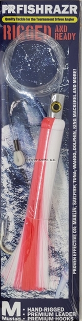 Picture of Fish Razr 6.5" Rigged Chrome Flat Head Pink/ White