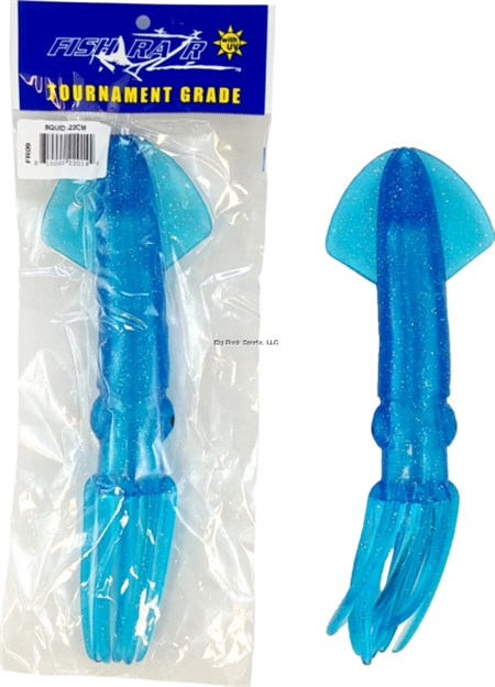 Picture of Fish Razr 9" Squid Crystal Blue