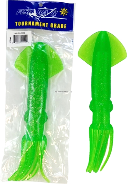 Picture of Fish Razr 9" Squid Green Sparkle