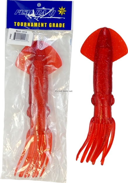 Picture of Fish Razr 9" Squid Red Sparkle