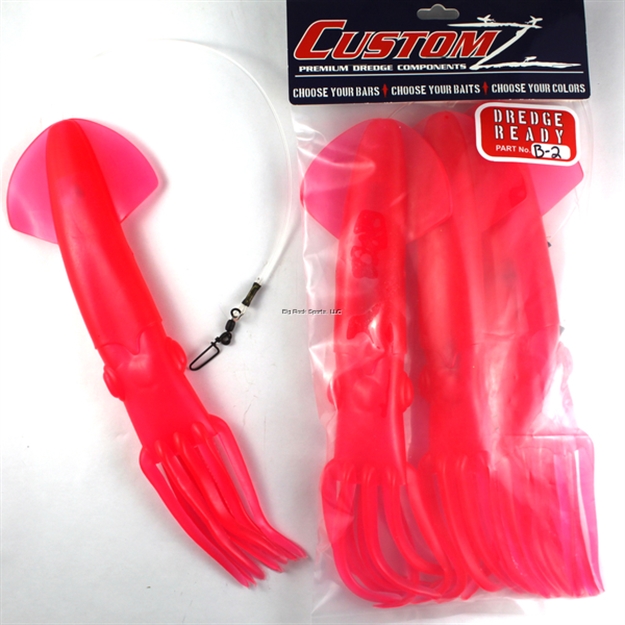 Picture of Fish Razr Customz  Dredge Ready 3Pk 12" Pink Squid