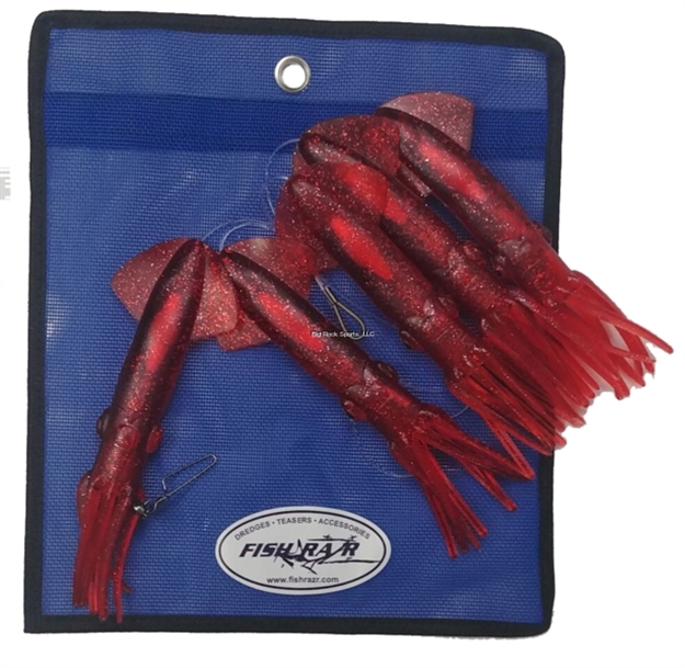 Picture of Fish Razr Daisy Chain With 5 Squid Red Sparkle