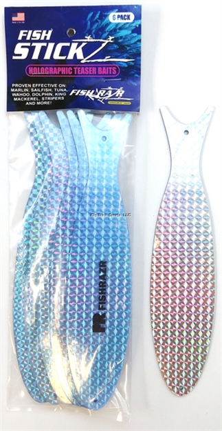 Picture of Fish Razr Fish Stickz Teasers- Large Blu/ Silver