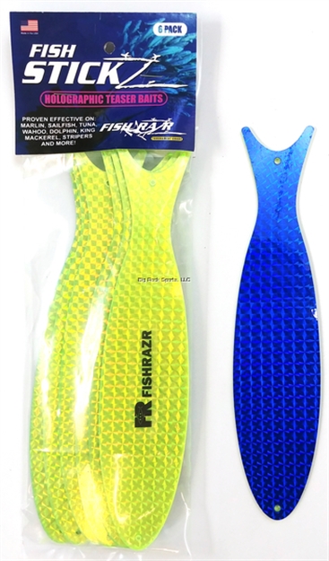 Picture of Fish Razr Fish Stickz Teasers- Large Chart/ Blue
