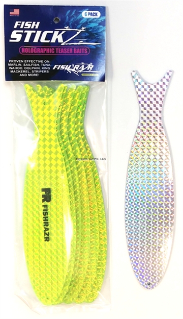 Picture of Fish Razr Fish Stickz Teasers- Large Chart/ Silver