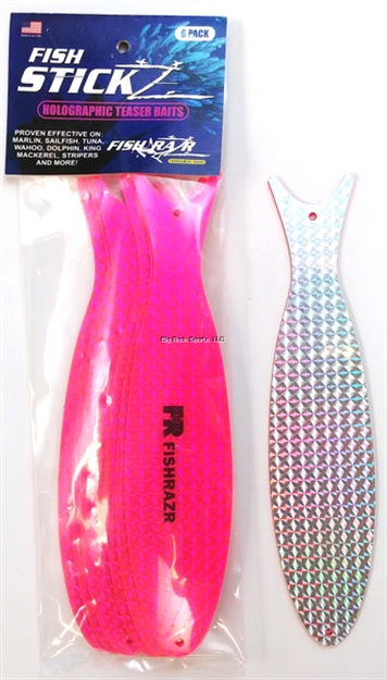 Picture of Fish Razr Fish Stickz Teasers- Large Pink/ Silver