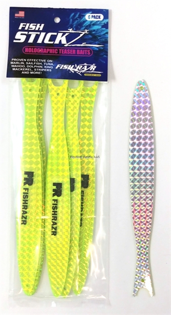 Picture of Fish Razr Fish Stickz Teasers- Thin Chart/ Silver