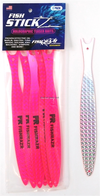 Picture of Fish Razr Fish Stickz Teasers- Thin Pink/ Silver
