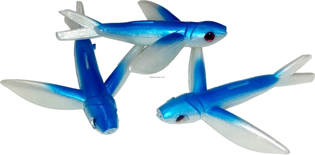 Picture of Fish Razr Flying Fish 4" Blue 3Pk