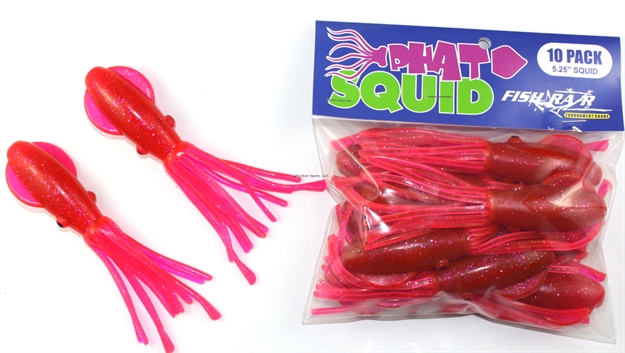 Picture of Fish Razr Phat Squid 5.25" 10Pk Pink Sparkle