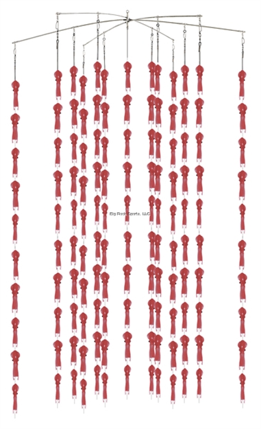 Picture of Fish Razr Phat Squid Dredge 38" Red Sparkle