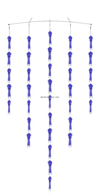 Picture of Fish Razr Phat Squid Spreader Bar Blue Sparkle